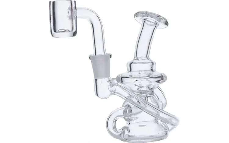 Mini Recycler Dab Rig With Quartz Banger