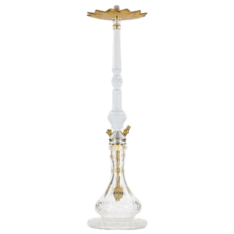 DINGSHUO Legend Hookah with Borosilicate Glass & Wooden Smoke Column