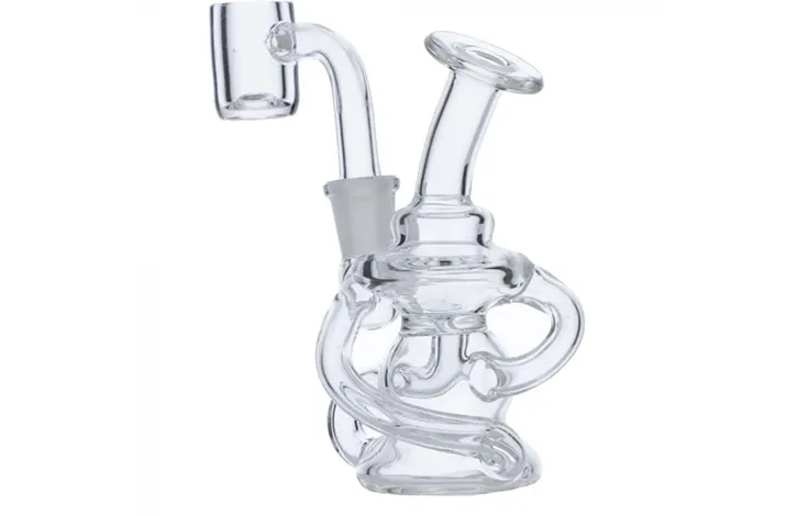 Mini Recycler Dab Rig With Quartz Banger
