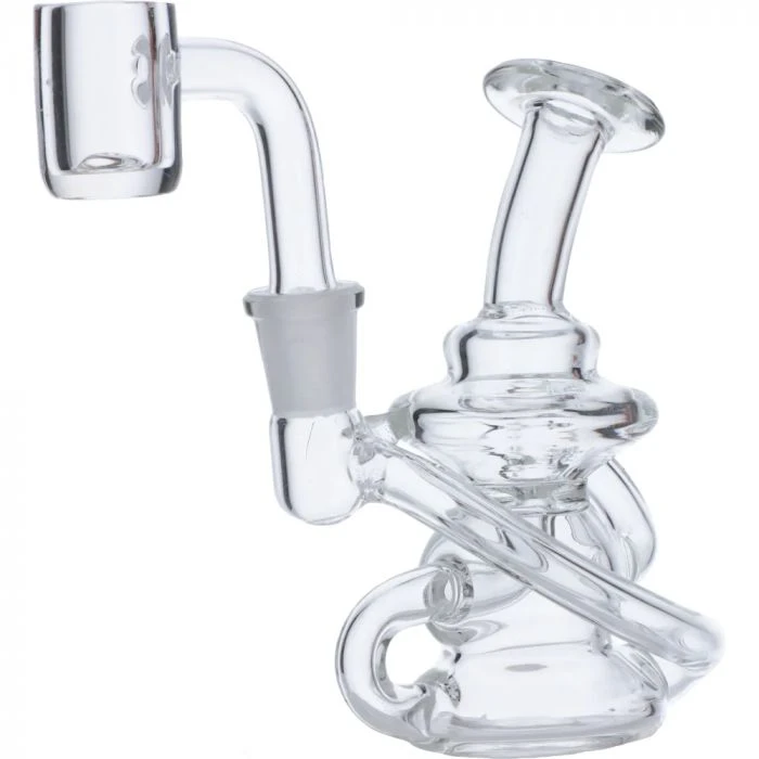 Mini Recycler Dab Rig With Quartz Banger